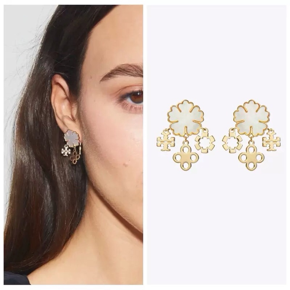 NWOT Tory Burch Forget Me Not Cluster Earring